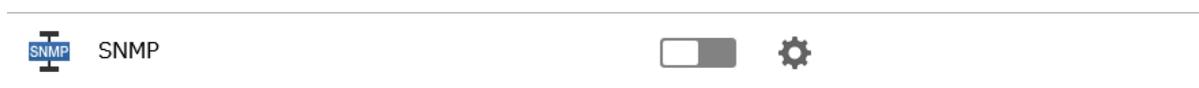 SNMP settings row