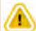 Warning icon: exclamation mark inside a triangle.